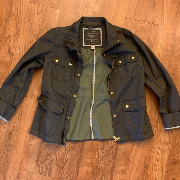 J. Crew Jackets & Blazers - J. Crew Boyfriend Field Jacket Military Green